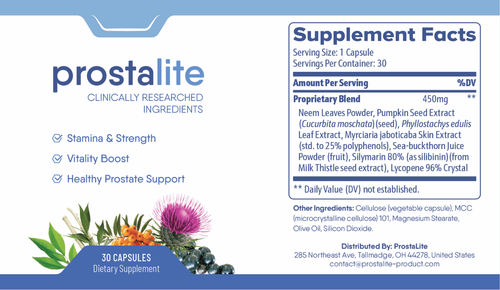 ProstaLite label